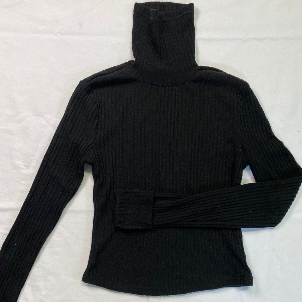 Long sleeve black turtle neck
